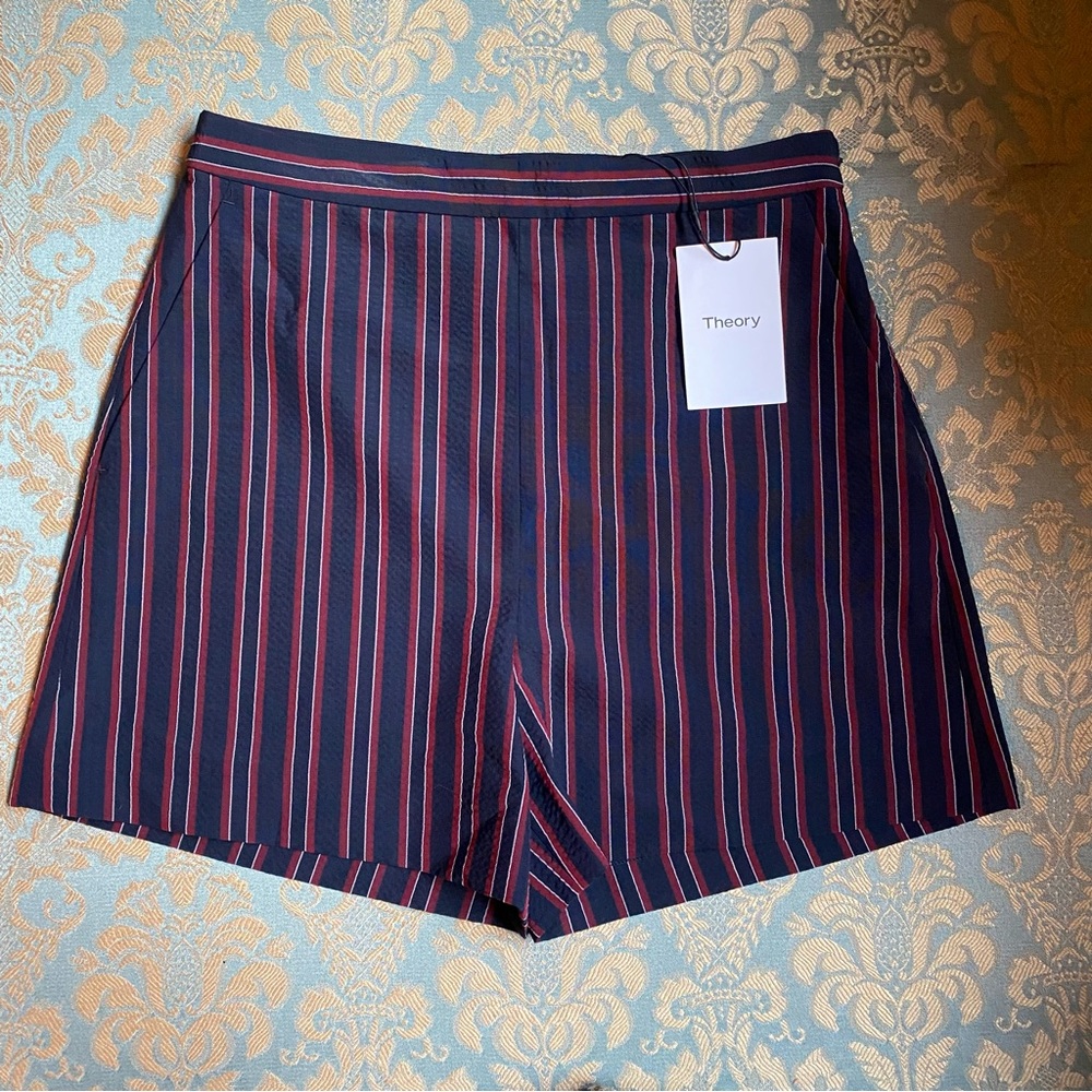 Theory pinstriped shorts